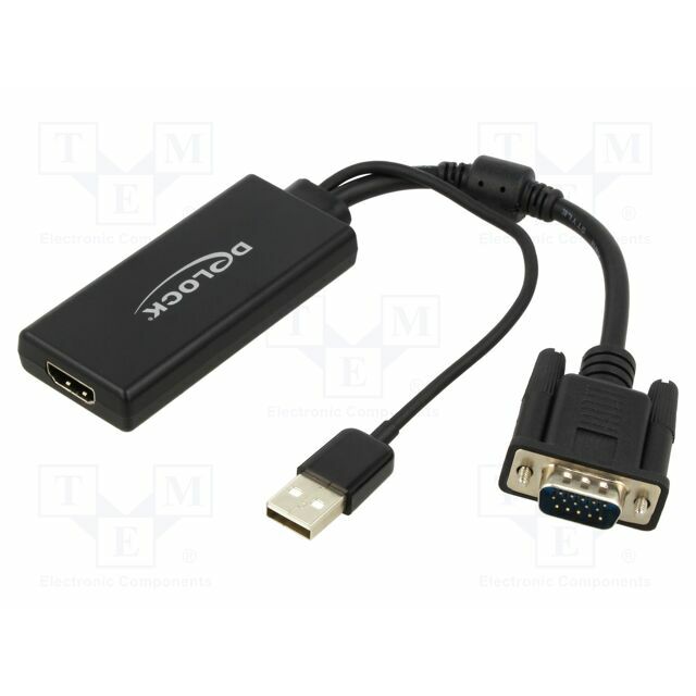 Adapter; D-Sub 15pin plug,HDMI socket