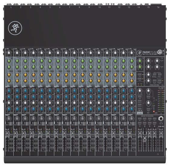 Mackie 1604VLZ4 audio mixer 16 channels
