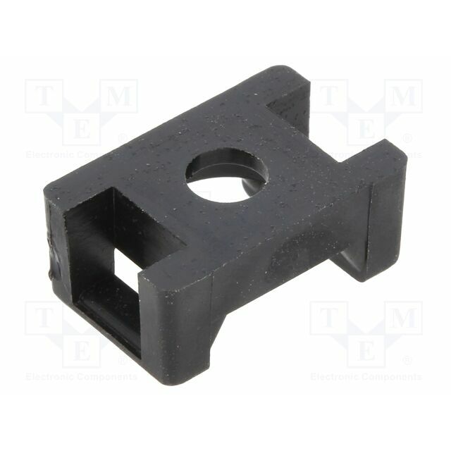 HELLERMANNTYTON Holder; screw; polyamide; UL94V-2; black