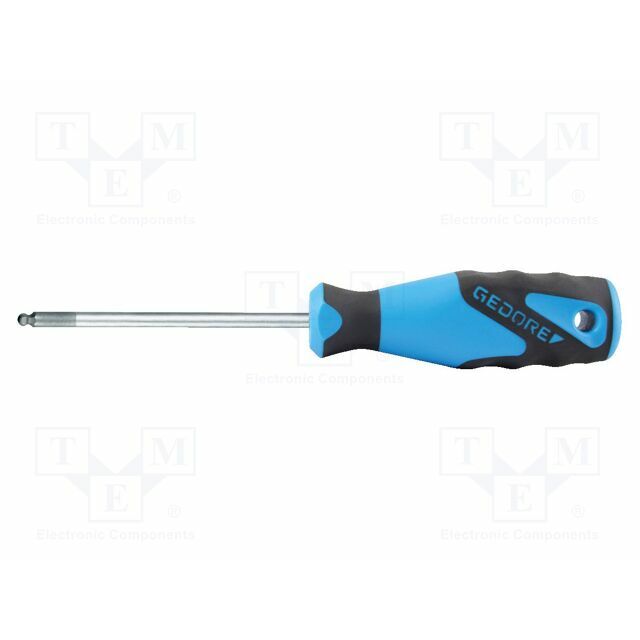 Screwdriver: standard; hex key,spherical; 3mm