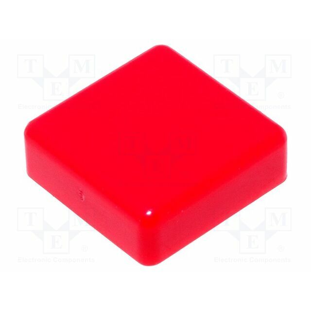 NINIGI Button; square; red; 12x12mm |