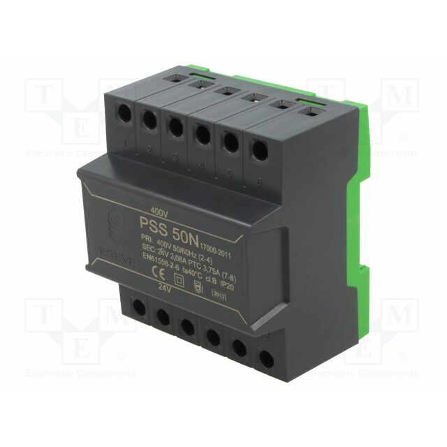 BREVE TUFVASSONS Transformer: mains; 50VA; 400VAC