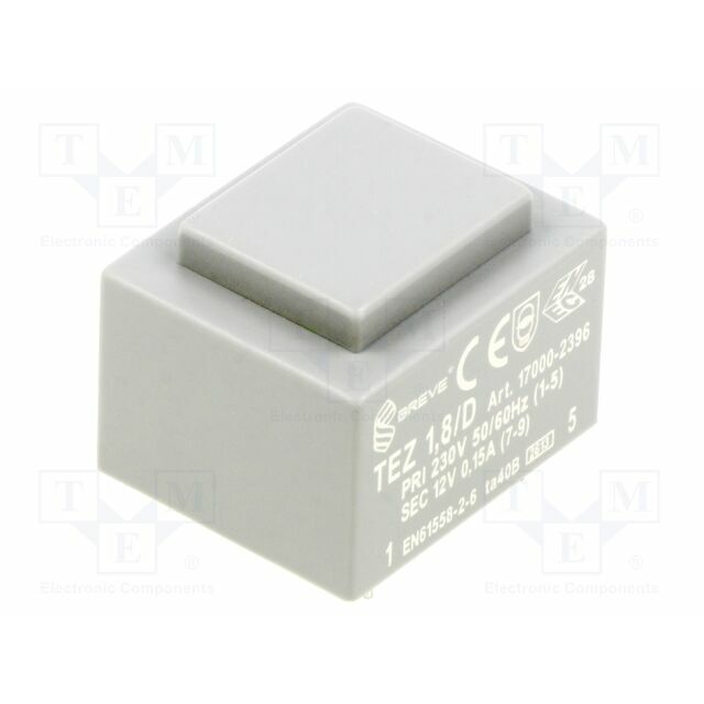 BREVE TUFVASSONS Transformer: encapsulated; 1.8VA