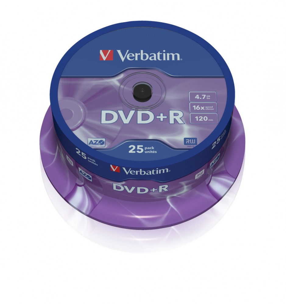 Matricas DVD+R AZO Verbatim 4.7GB