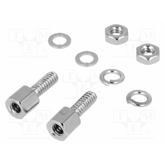 NINIGI Screw-set; UNC 4-40; D-Sub; chromium