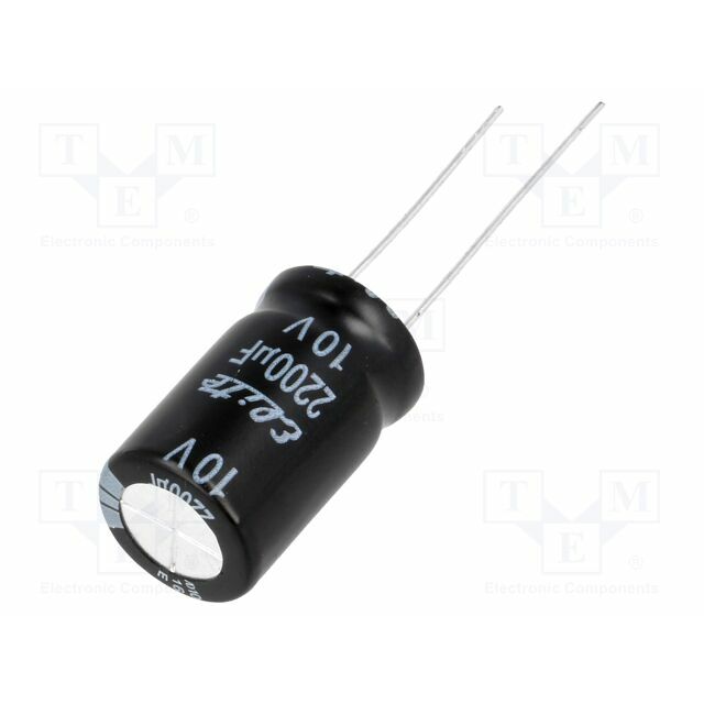 ELITE Capacitor: electrolytic; THT; 2200uF; 10VDC