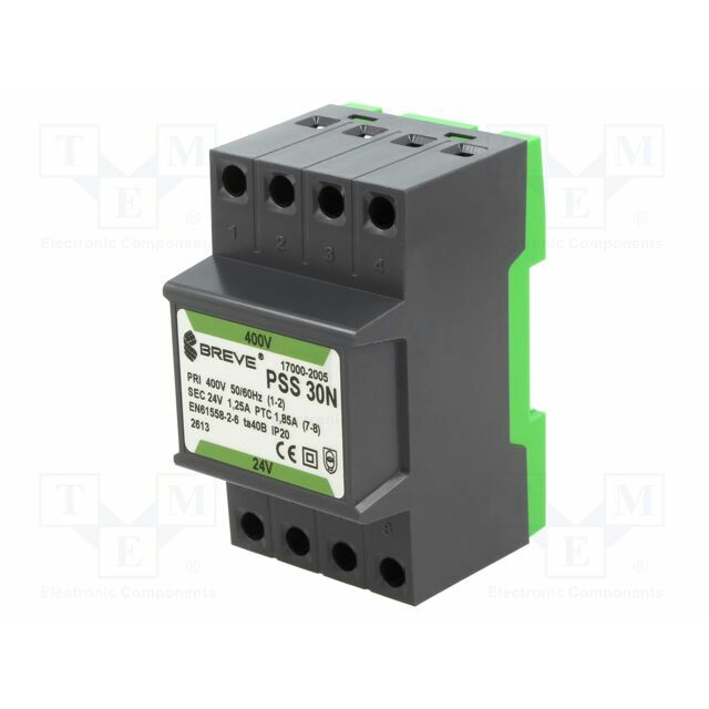 BREVE TUFVASSONS Transformer: mains; 30VA; 400VAC