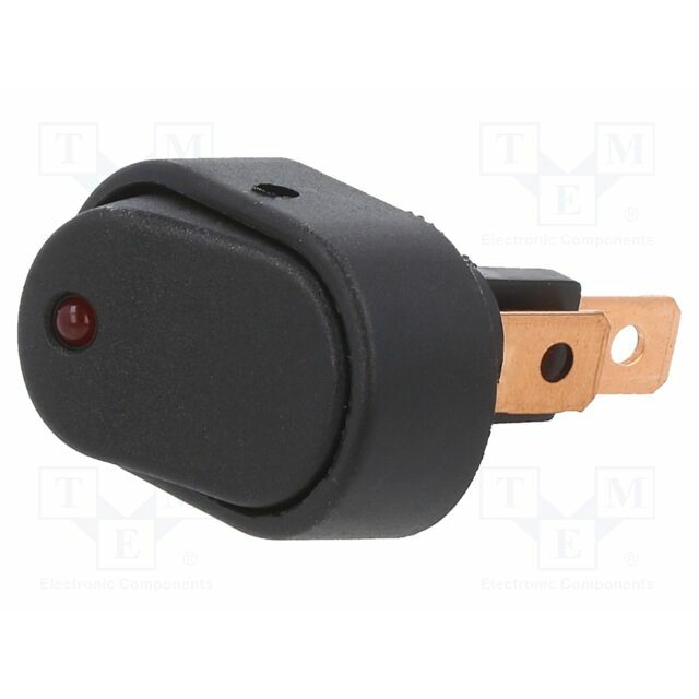 SWITCH COMPONENTS ROCKER; SPST; Pos: 2