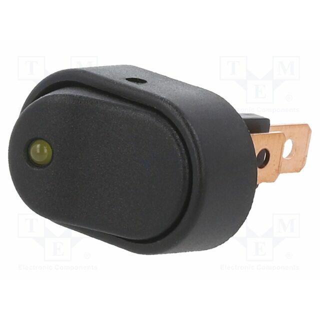 SWITCH COMPONENTS ROCKER; SPST; Pos: 2