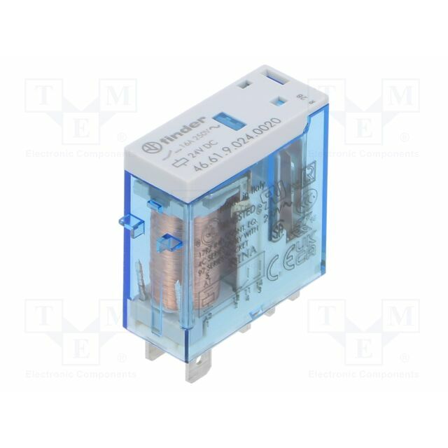 FINDER Relay: electromagnetic; Ucoil: 24VDC; SPDT