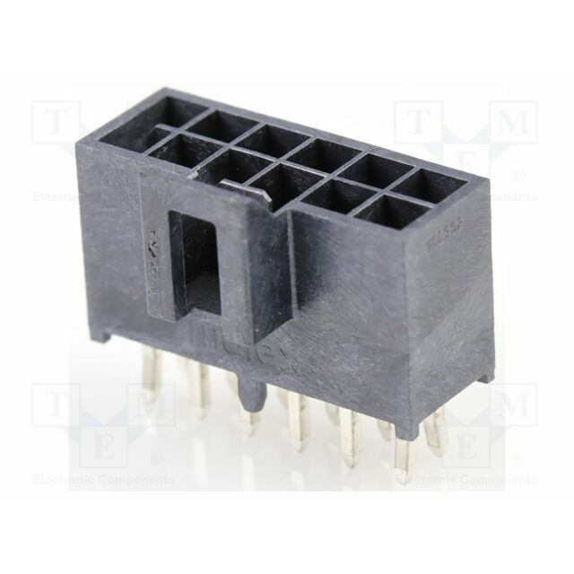 MOLEX Connector: wire-board; PIN: 12; Plating: