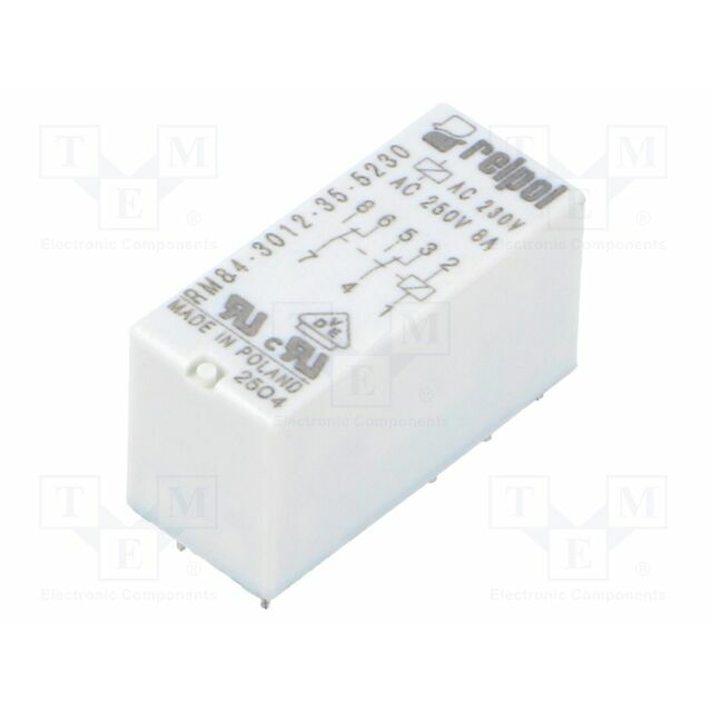 RELPOL Relay: electromagnetic; Ucoil: 230VAC; DPDT