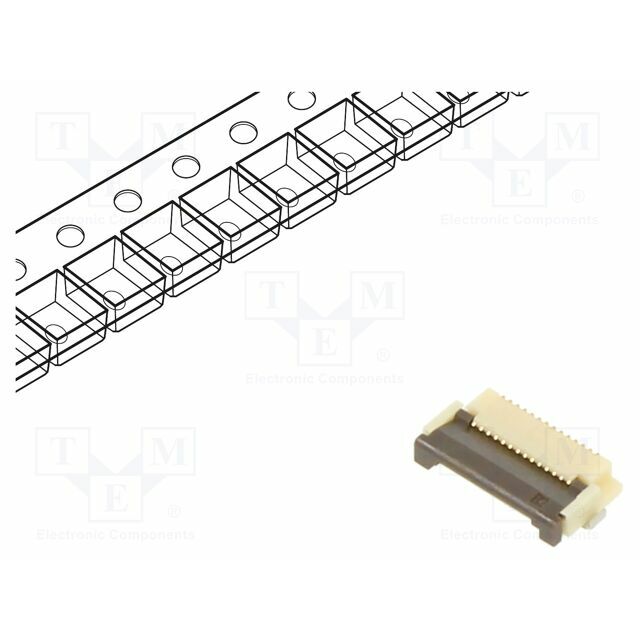 HIROSE Connector: FFC/FPC; gold-plated; SMT; 500mA