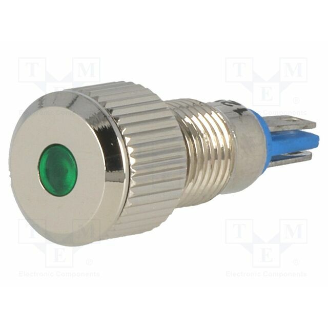 ONPOW Indicator: LED; flat; green; 12VDC