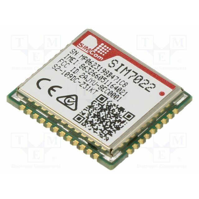 SIMCOM Module: LTE; Down: 127kbps; Up: