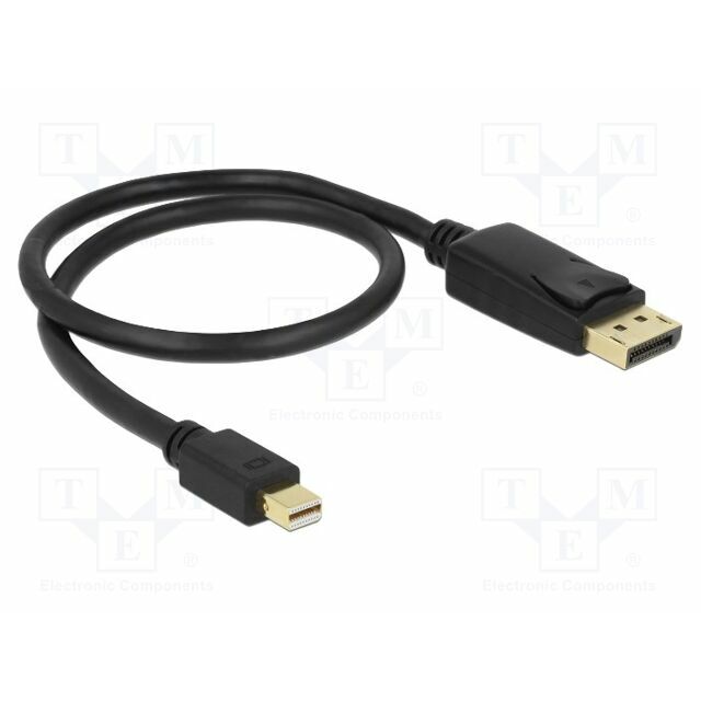 Cable; DisplayPort plug,mini DisplayPort plug