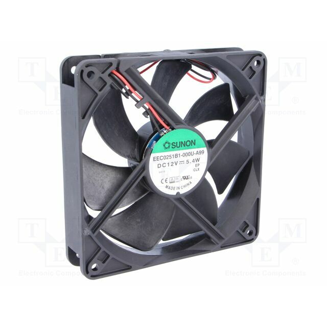 SUNON Fan: DC; 120x120x25mm; axial; 12VDC