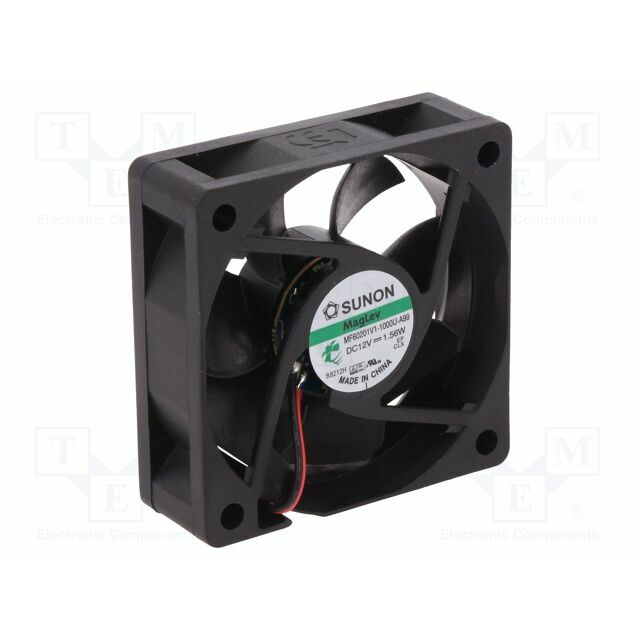 SUNON Fan: DC; 60x60x20mm; axial; 12VDC