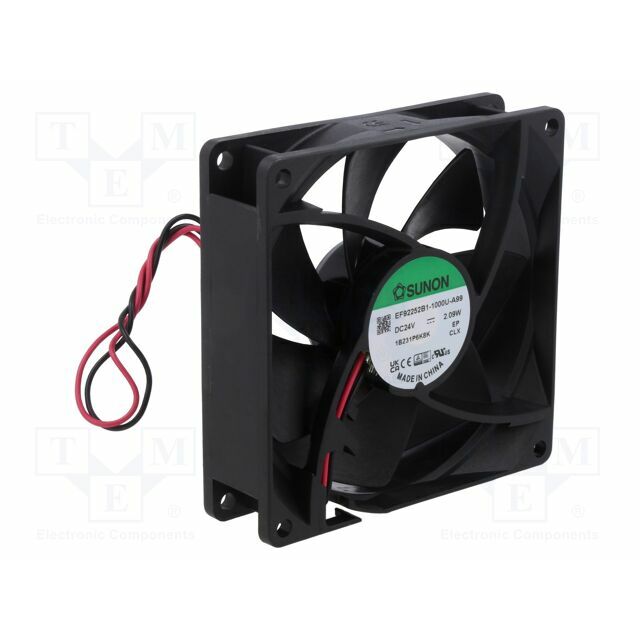 SUNON Fan: DC; 92x92x25mm; axial; 24VDC