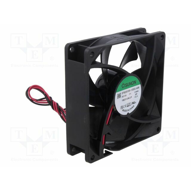 SUNON Fan: DC; 92x92x25mm; axial; 12VDC