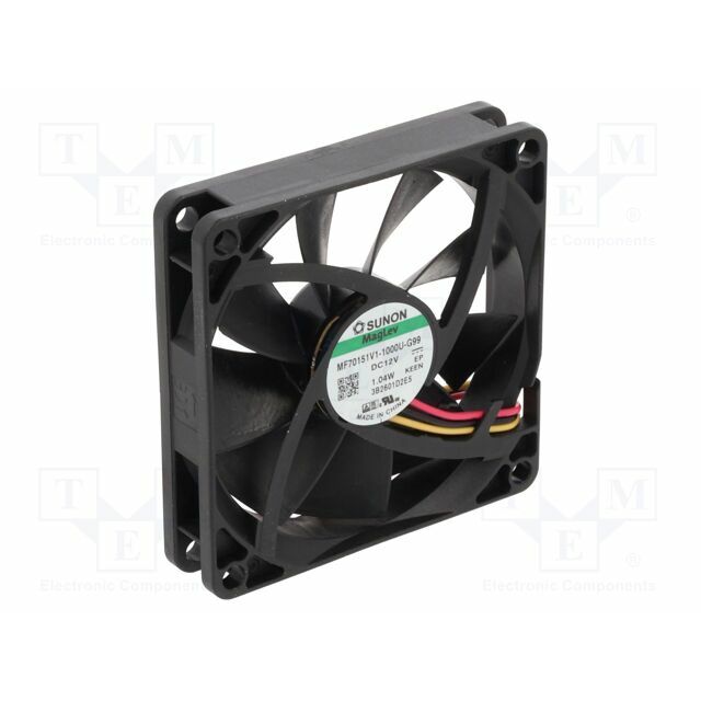 SUNON Fan: DC; 70x70x15mm; axial; 12VDC