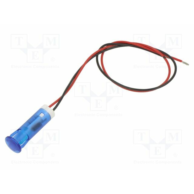 APEM Indicator: LED; flat; blue; Ø8mm