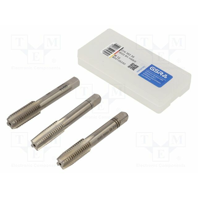 Tap-set; M12; 1.75; L: 75mm