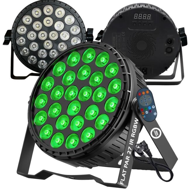 LIGHT4ME FLAT PAR 27 IR RGBW