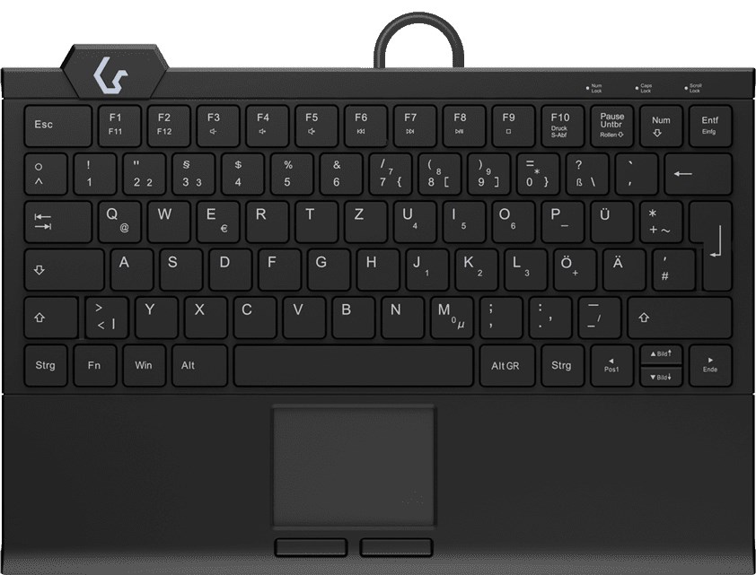 Keysonic KSK-5210ELU (DE) tastatūra Mājas USB