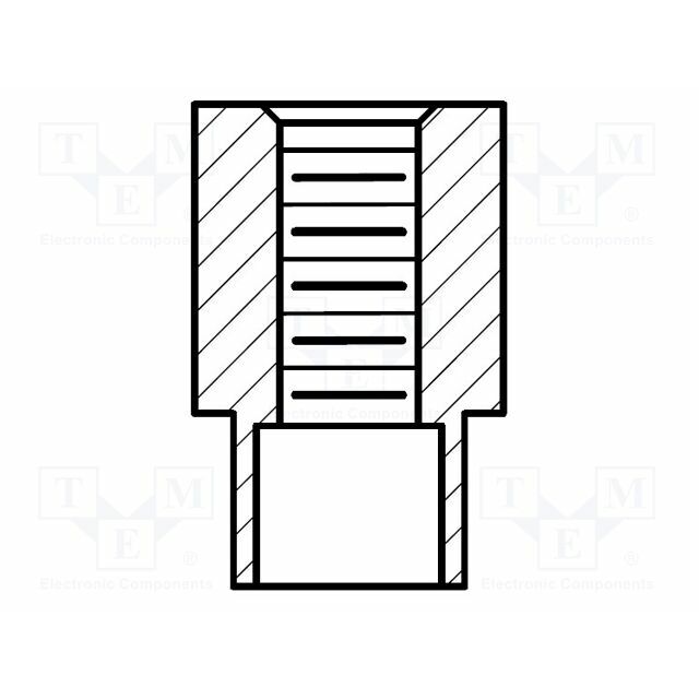 KEYSTONE Screwed spacer sleeve; 3.18mm