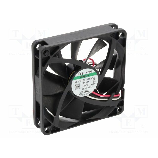 SUNON Fan: DC; 70x70x15mm; axial; 12VDC