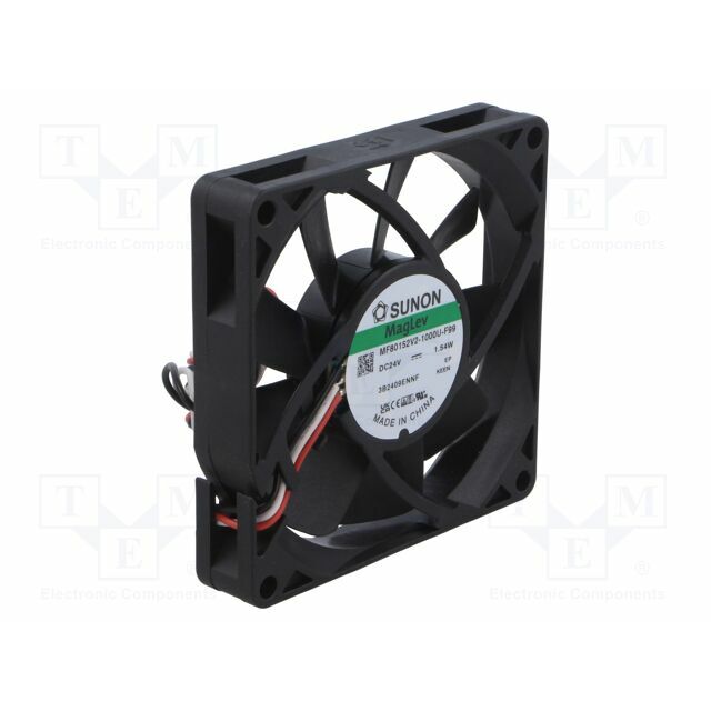 SUNON Fan: DC; 80x80x15mm; axial; 24VDC