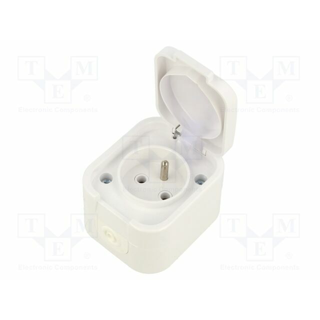 Connector: AC supply; socket; 2P+PE; 250VAC