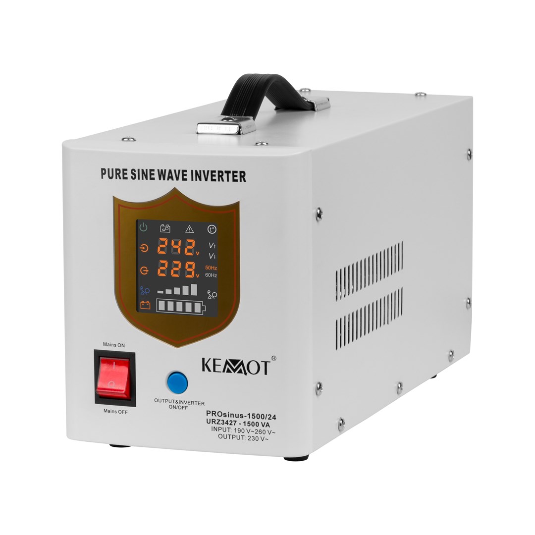 KEMOT 1500VA/1050W 24V/230VAC Nepārtrauktās barošanas bloks