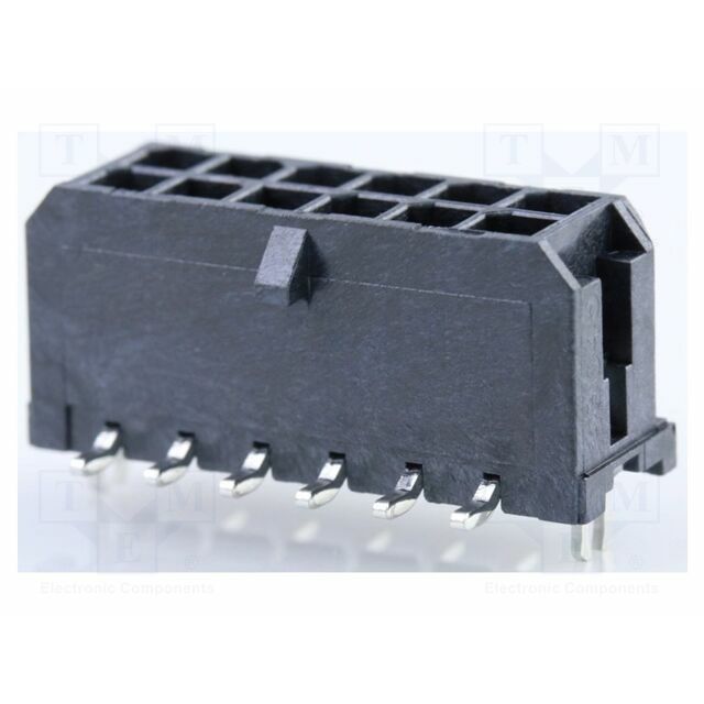 MOLEX Connector: wire-board; male; PIN: 12