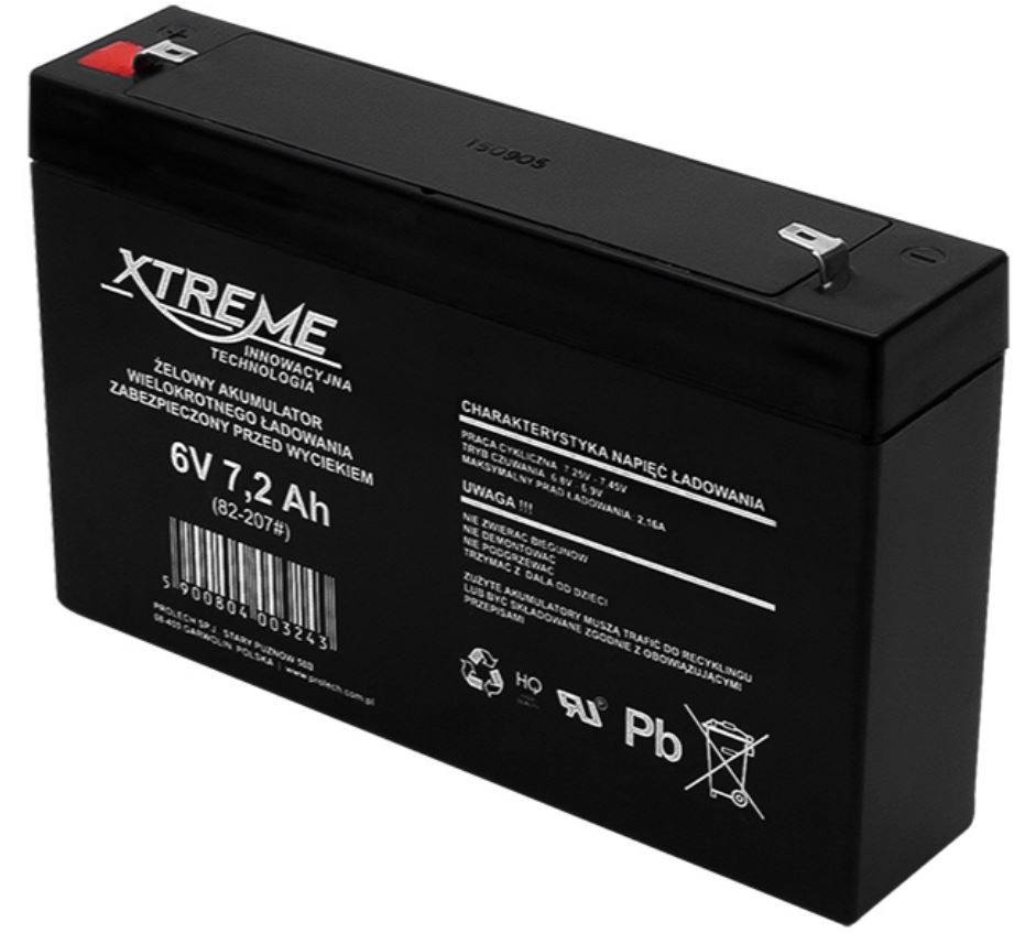 Blow Gel battery 6V 7.2Ah