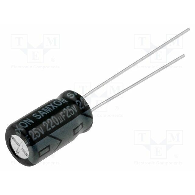 SAMXON Capacitor: electrolytic; THT; 220uF; 25VDC