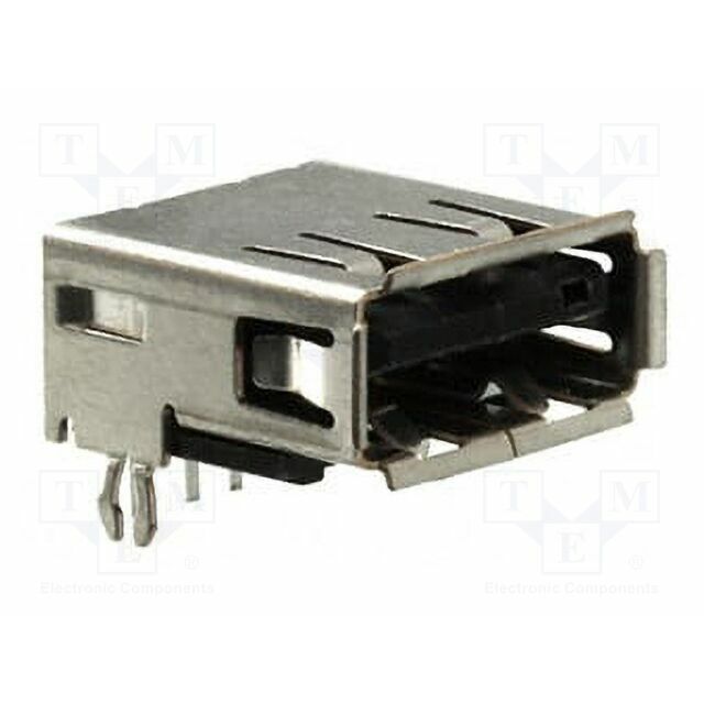 AMPHENOL Connector: USB A; THT; PIN: