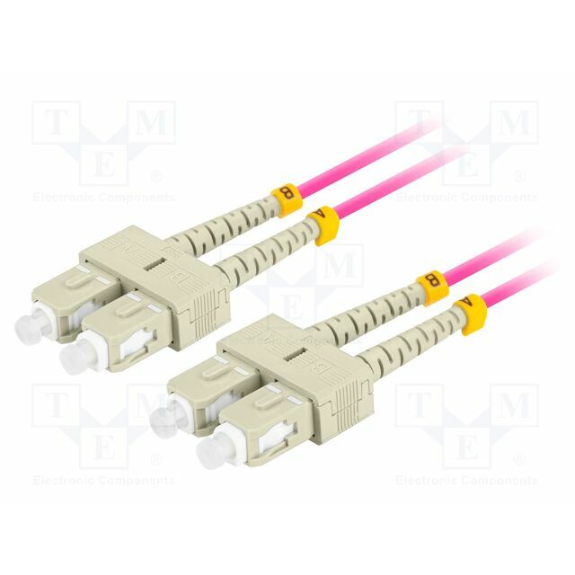 LANBERG Fiber patch cord; OM4; SC/UPC