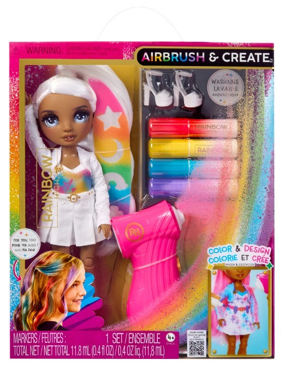 Doll Rainbow High Air Brush, Grey