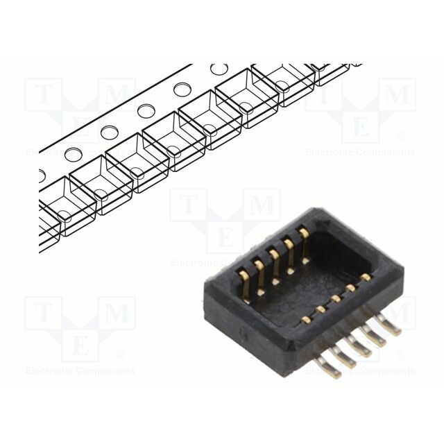 HIROSE Connector: wire-board; socket; PIN: 10