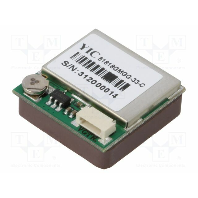 Module: GPS/GALLILEO; ±5m; GPS; -165dBm; 3÷5