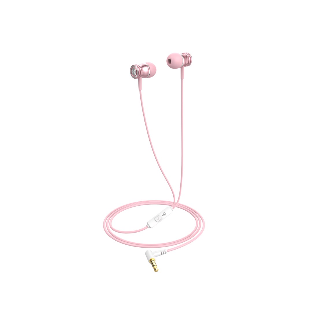 Havit E303P wired headphones pink |