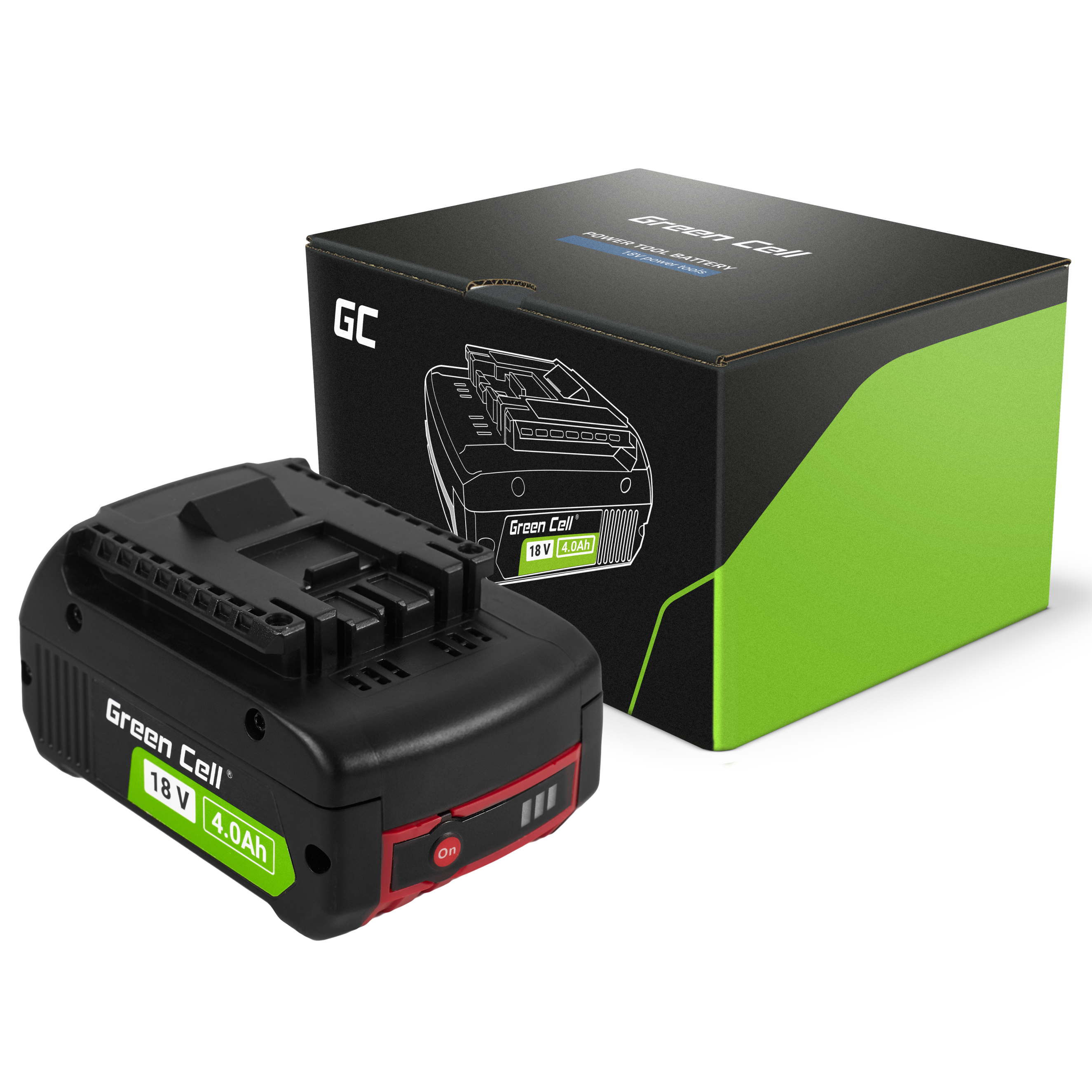 GREEN CELL Battery for Bosch GBA