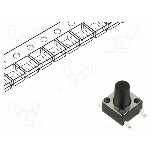 CONNFLY Microswitch TACT; SPST; Pos: 2