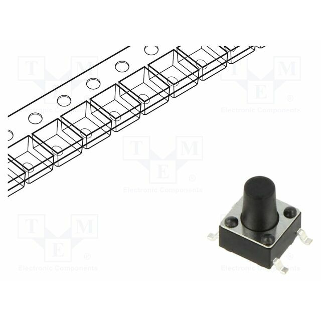 CONNFLY Microswitch TACT; SPST; Pos: 2