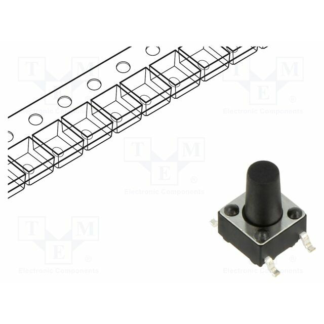 CONNFLY Microswitch TACT; SPST; Pos: 2