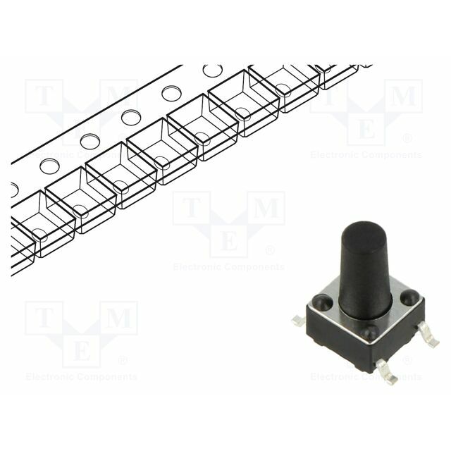 CONNFLY Microswitch TACT; SPST; Pos: 2