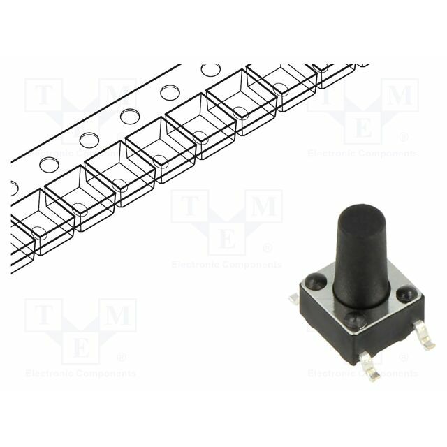 CONNFLY Microswitch TACT; SPST; Pos: 2