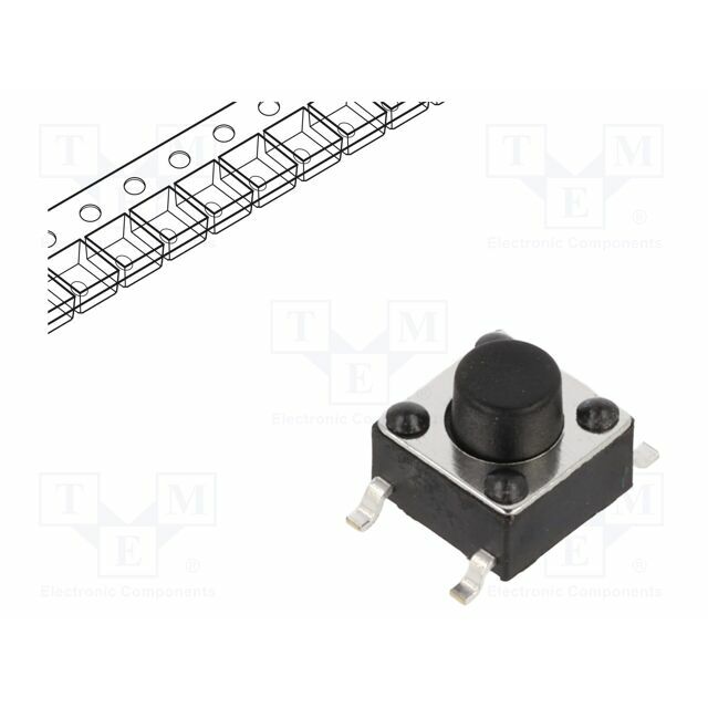 CONNFLY Microswitch TACT; SPST; Pos: 2